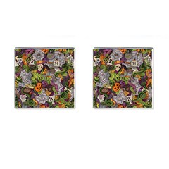 Halloween Pattern Cufflinks (square) by ValentinaDesign