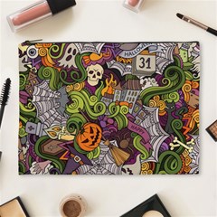 Halloween Pattern Cosmetic Bag (xl) by ValentinaDesign