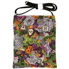 Halloween Pattern Shoulder Sling Bags by ValentinaDesign