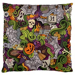 Halloween Pattern Large Cushion Case (one Side) by ValentinaDesign