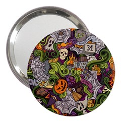 Halloween Pattern 3  Handbag Mirrors by ValentinaDesign