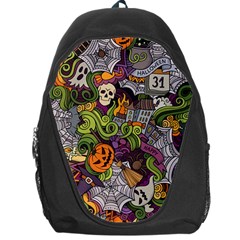 Halloween Pattern Backpack Bag by ValentinaDesign