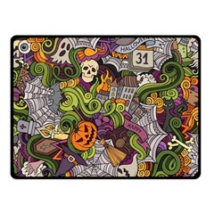 Halloween Pattern Double Sided Fleece Blanket (small)  by ValentinaDesign