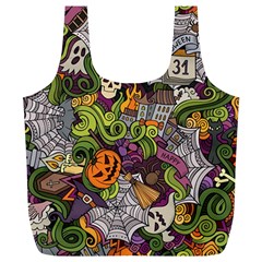 Halloween Pattern Full Print Recycle Bags (l)  by ValentinaDesign