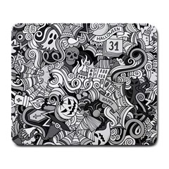 Halloween Pattern Large Mousepads by ValentinaDesign