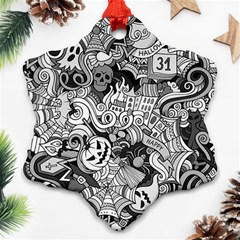 Halloween Pattern Ornament (snowflake)