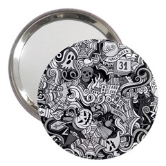 Halloween Pattern 3  Handbag Mirrors by ValentinaDesign