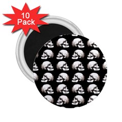 Halloween Skull Pattern 2 25  Magnets (10 Pack)  by ValentinaDesign