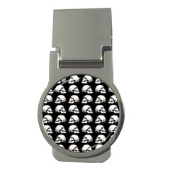 Halloween Skull Pattern Money Clips (round)  by ValentinaDesign