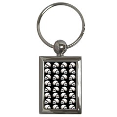 Halloween Skull Pattern Key Chains (rectangle)  by ValentinaDesign