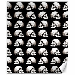 Halloween Skull Pattern Canvas 8  X 10 