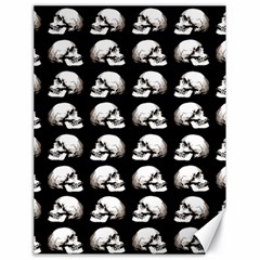 Halloween Skull Pattern Canvas 18  X 24   by ValentinaDesign