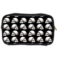 Halloween Skull Pattern Toiletries Bags 2-side by ValentinaDesign