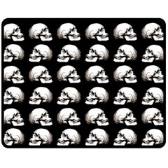 Halloween Skull Pattern Fleece Blanket (medium)  by ValentinaDesign