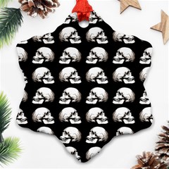 Halloween Skull Pattern Ornament (snowflake) by ValentinaDesign