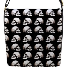 Halloween Skull Pattern Flap Messenger Bag (s) by ValentinaDesign