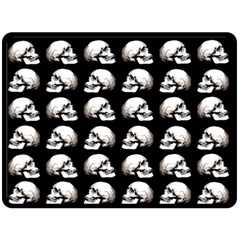 Halloween Skull Pattern Double Sided Fleece Blanket (large)  by ValentinaDesign