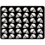 Halloween skull pattern Double Sided Fleece Blanket (Large)  80 x60  Blanket Front