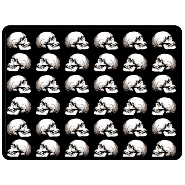 Halloween skull pattern Double Sided Fleece Blanket (Large) 