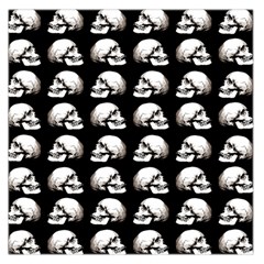 Halloween Skull Pattern Large Satin Scarf (square) by ValentinaDesign