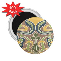 Art Nouveau 2 25  Magnets (100 Pack)  by NouveauDesign