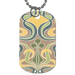 Art Nouveau Dog Tag (one Side) by NouveauDesign