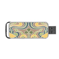 Art Nouveau Portable Usb Flash (one Side)