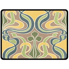 Art Nouveau Double Sided Fleece Blanket (large)  by NouveauDesign