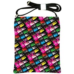 Pattern Colorfulcassettes Icreate Shoulder Sling Bags by iCreate