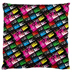 Pattern Colorfulcassettes Icreate Standard Flano Cushion Case (one Side) by iCreate