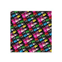 Pattern Colorfulcassettes Icreate Satin Bandana Scarf by iCreate