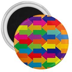 Arrow Rainbow Orange Blue Yellow Red Purple Green 3  Magnets