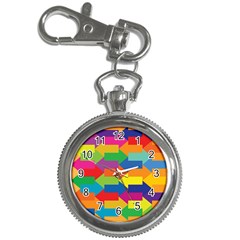 Arrow Rainbow Orange Blue Yellow Red Purple Green Key Chain Watches by Mariart