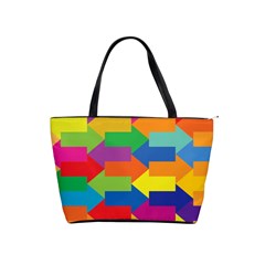 Arrow Rainbow Orange Blue Yellow Red Purple Green Shoulder Handbags by Mariart