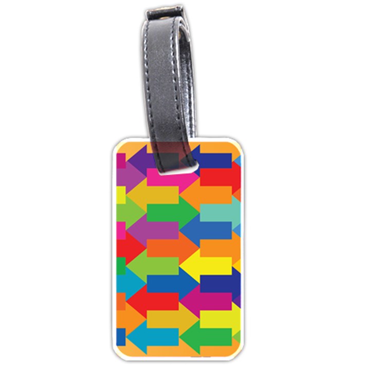 Arrow Rainbow Orange Blue Yellow Red Purple Green Luggage Tags (One Side) 