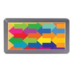 Arrow Rainbow Orange Blue Yellow Red Purple Green Memory Card Reader (mini) by Mariart