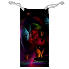 Beautiful Butterflies Rainbow Space Jewelry Bag