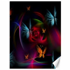 Beautiful Butterflies Rainbow Space Canvas 36  X 48  