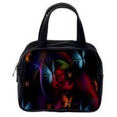 Beautiful Butterflies Rainbow Space Classic Handbags (one Side)