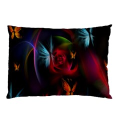 Beautiful Butterflies Rainbow Space Pillow Case