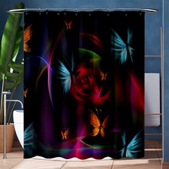 Beautiful Butterflies Rainbow Space Shower Curtain 60  X 72  (medium)  by Mariart