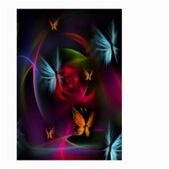 Beautiful Butterflies Rainbow Space Small Garden Flag (two Sides) by Mariart