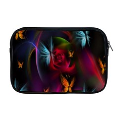 Beautiful Butterflies Rainbow Space Apple Macbook Pro 17  Zipper Case