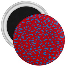 Blue Red Space Galaxy 3  Magnets