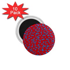 Blue Red Space Galaxy 1 75  Magnets (10 Pack) 