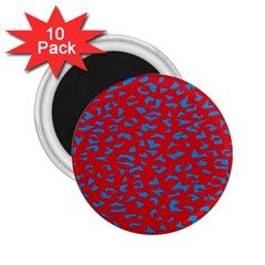 Blue Red Space Galaxy 2 25  Magnets (10 Pack) 