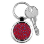 Blue Red Space Galaxy Key Chains (Round)  Front