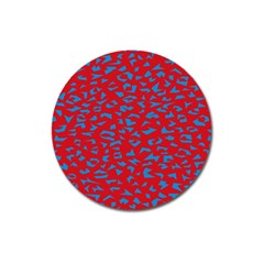 Blue Red Space Galaxy Magnet 3  (round)