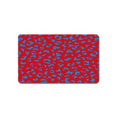 Blue Red Space Galaxy Magnet (name Card)