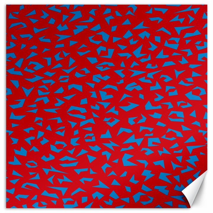 Blue Red Space Galaxy Canvas 20  x 20  